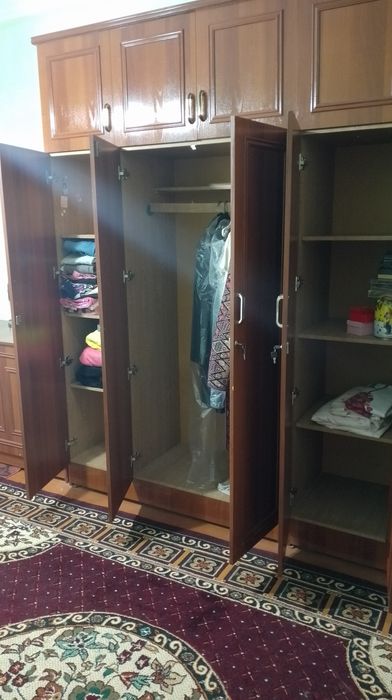 Шкаф.залга еки спальняга куйса булади.