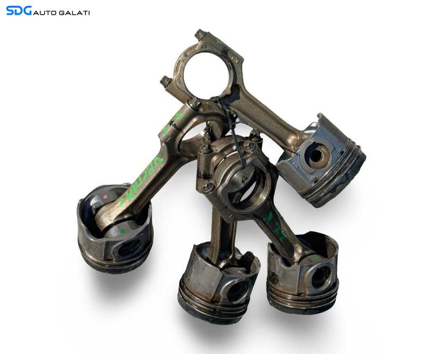 Set 4 Pistoane Complete cu Biela Opel Vectra C 2.2 Diesel 2002 - 2008 Cod 0107200, R90400 [LR6218]
