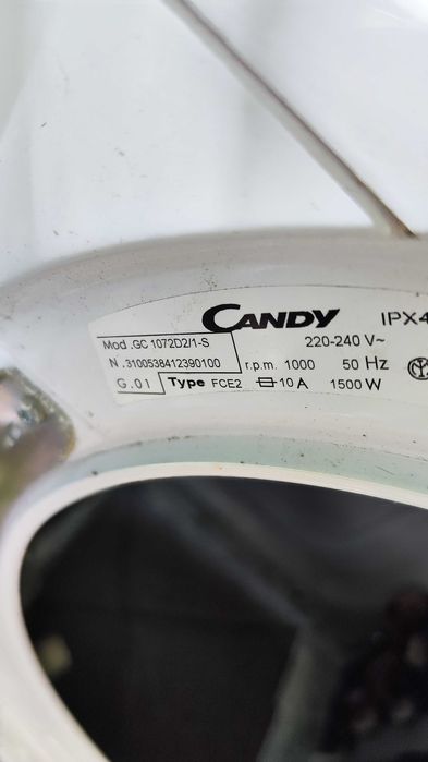 Пералня Candy GC 1072 D2 на части