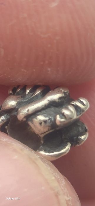 Bratara Trollbeads  argint cu 4 charmuri