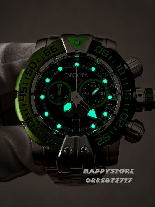 INVICTA Foxhound full metal Silver 57 mm, Инвикта нов мъжки часовник