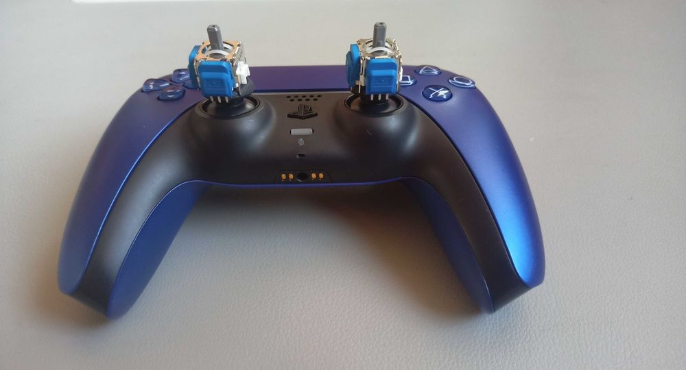 Controller PS 5 Cobalt Blue cu TMR-uri anti-stick drift K-Silver JS13 Pro+