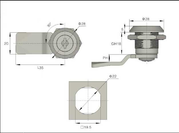 Ключалка за вратичка, капак на кемпер или каравана