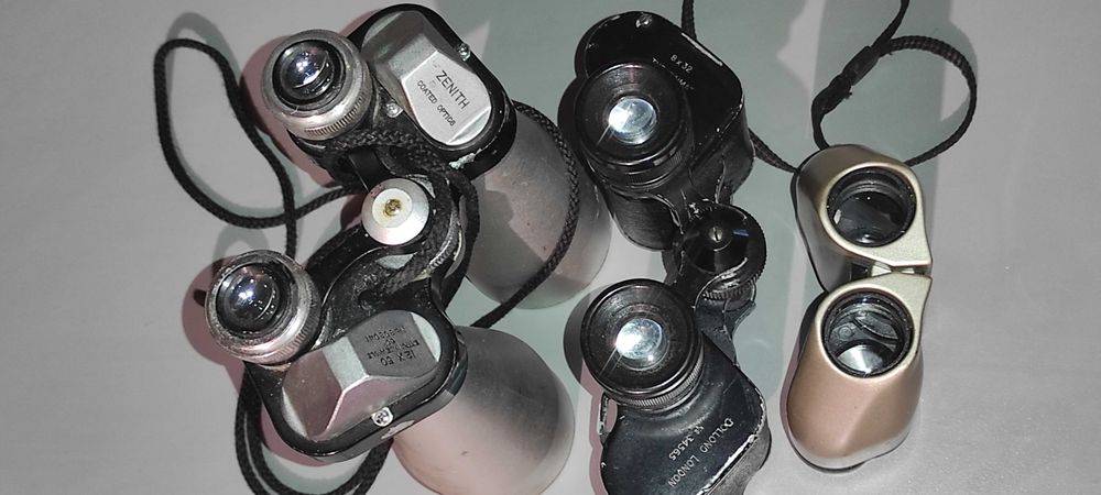 3 binocluri DEFECTE  The Luma - Dollond London 8 x 32 Zenith 8 x 50 Kenko 8 x 22  PRET FIX 200 RON