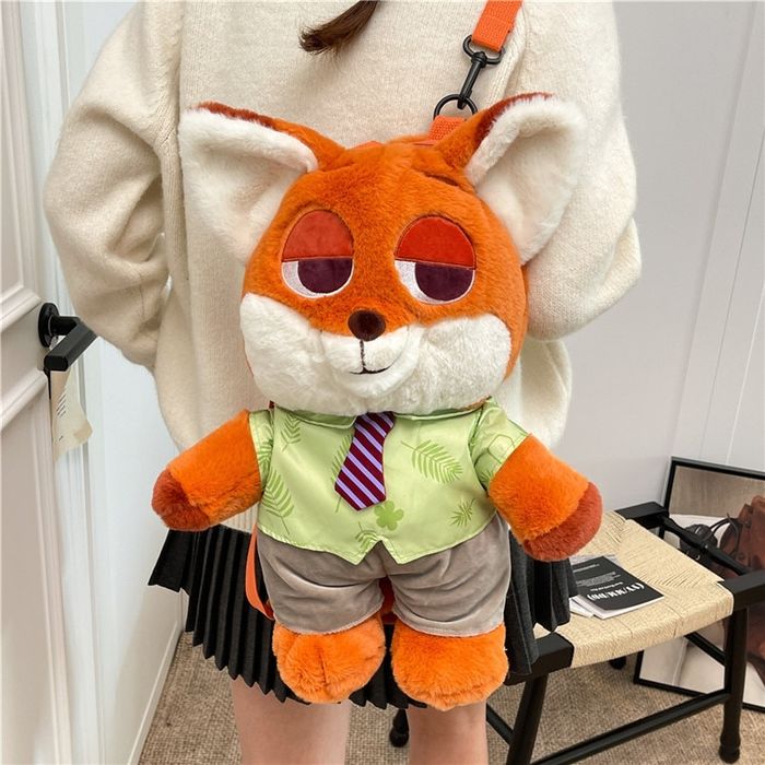 Голяма Детска Плюшена раница Ник Уайлд Зоотрополис/Зоотопия, Zootopia