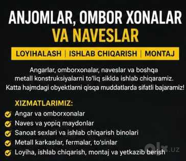 Angar, Omborxona YOKI Naves Qurmoqchmsiz ?