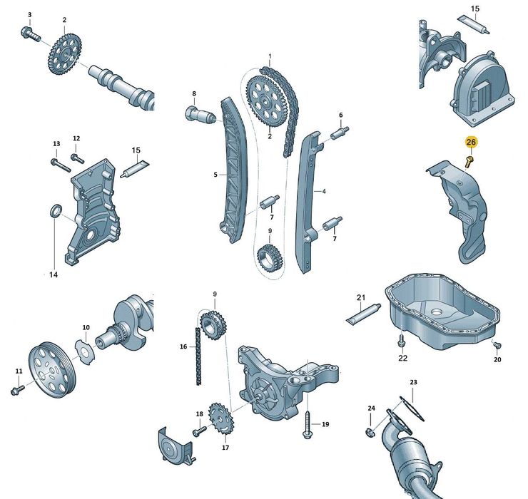 Kit distributie OE VW COMPLET Motoare 1.2 TSI CBZA/CBZB