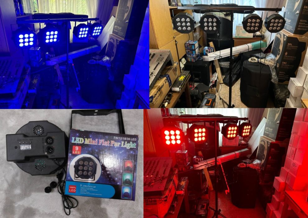 Диско прожектор с 9 LED  и  36 LED диода