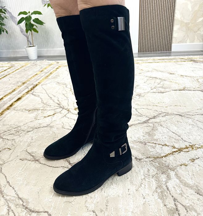 Сапоги замша натуралка