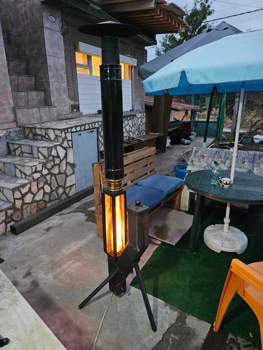 Ново.!! Ракетна пелетна печка .