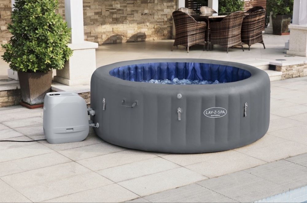 Jacuzzi gonflabil premium Bestway Lay-Z-Spa Santorini HydroJet(5-7 persoane) sigilat