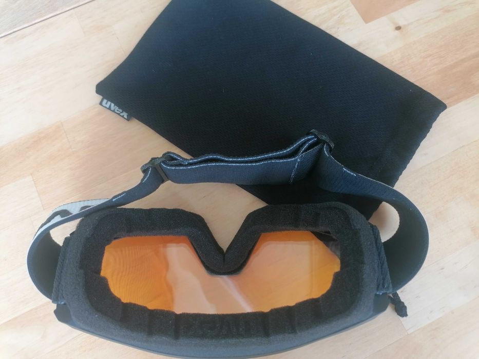 Ochelari de schi snowboard UVEX Athletic LGL Negri | Anti-aburire Supravision® | Protecție Ski UV | OTG