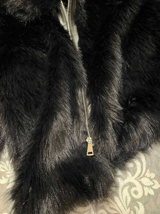 Ново дамско палто с косъм