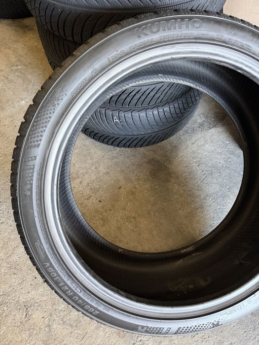 4 anvelope iarna 295/35/21 + 265/40/21 , Porsche Macan , Kumho , DOT 2021