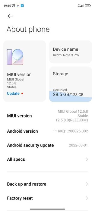 Redmi note 9/8/lyuboy madel bor