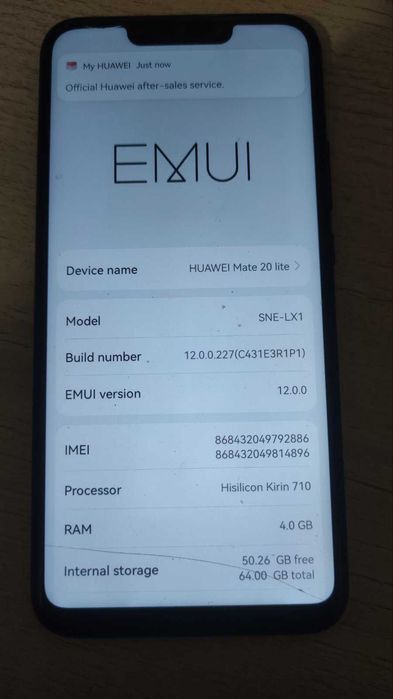 Huawei Mate 20 lite 4gb/64gb запазен