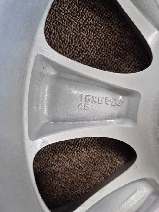 4 Jante Aliaj 4x100 15'' 5.5J ET 45 - OEM Honda JAZZ - Enkei Japonia - JANTE CA NOI !