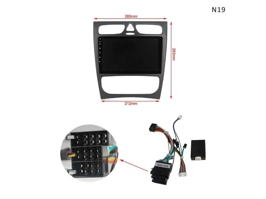 Navigație GPS Multimedia Mercedes C CLASS W209 de 9 inch Android