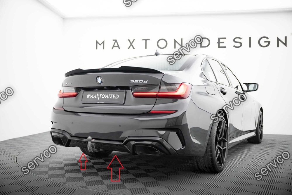 Prelungire difuzor bara spate compatibil cu Bmw Seria 3 M340i G20 G21 2018-2022 v23 - Maxton Design