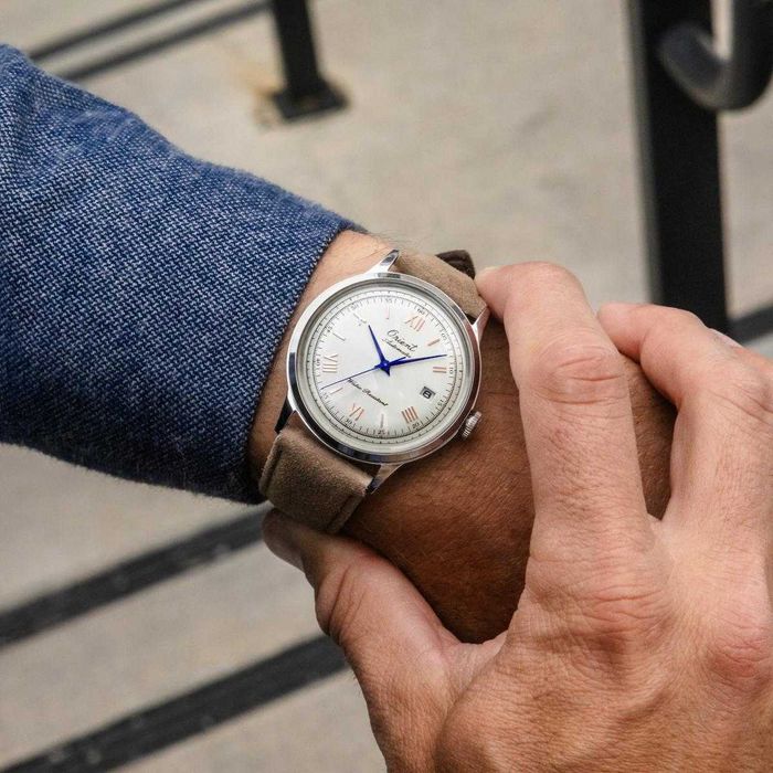 Orient Bambino Version 2 White 75th Anniversary