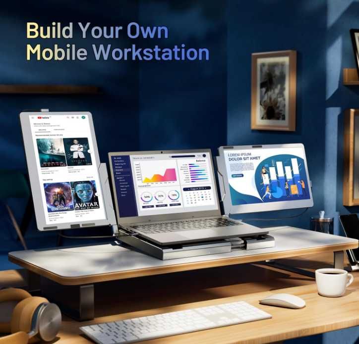 Teamgee F2 portabil dual screen