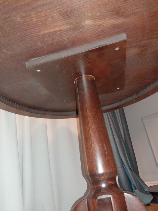 Masa rotunda lemn masiv 80 cm diametru