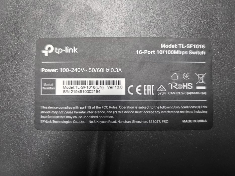 Vand switch 16 port