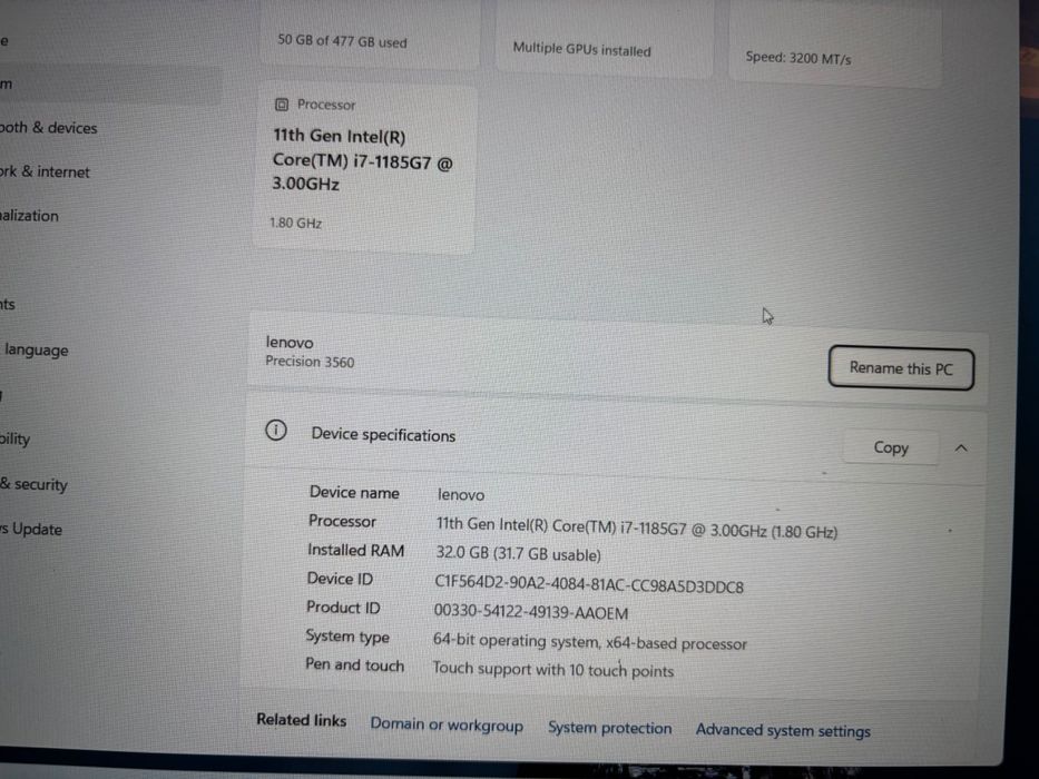 Lenovo Precision 3560