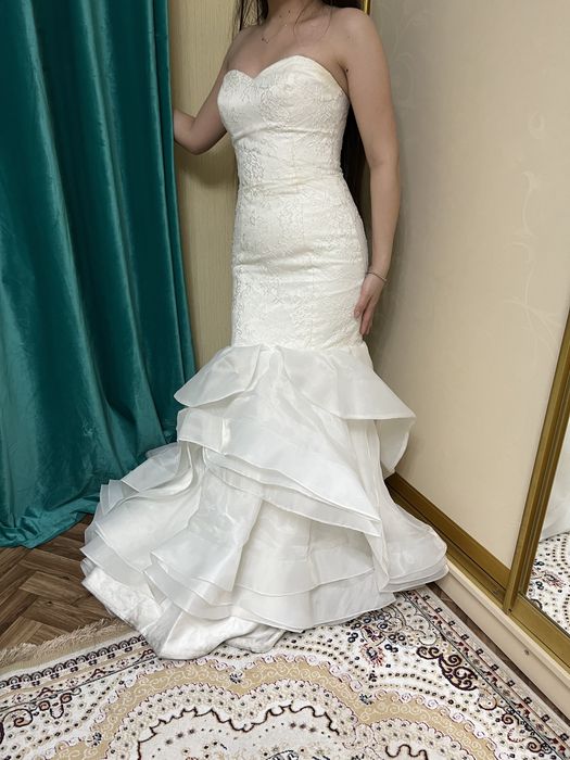 Свадебное платье, силуэт рыбка