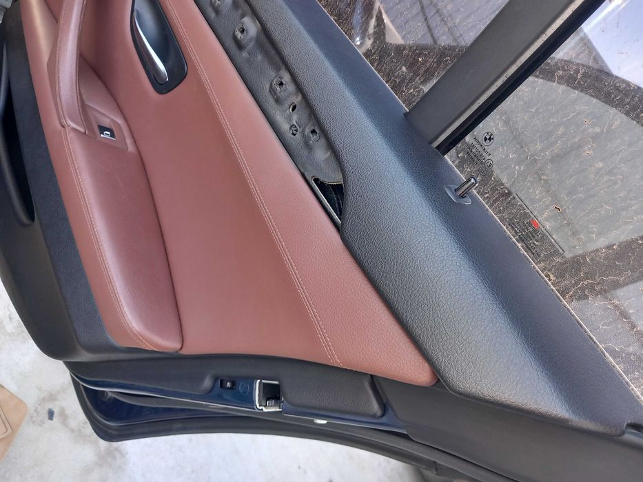 Fete usi, fata usa dreapta spate piele maro Dakota ZimtBraun BMW F10