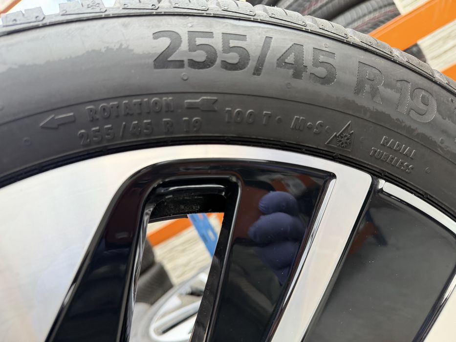 Jante 19 Anvelope Roti Originale VW Tiguan III Anvelope 255/45 R19 100T Allsezon Continental Nou 0km