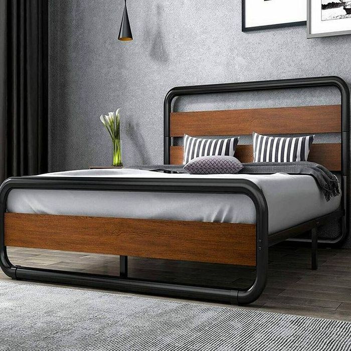 Двуспальная  Кровать Loft krovat темир крават metal Americano