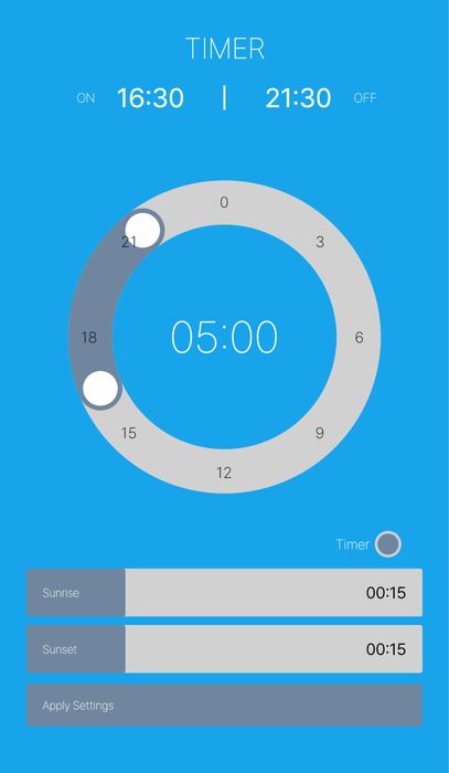 Lampa acvariu Twinstar Light 60G 21W - Waterproof