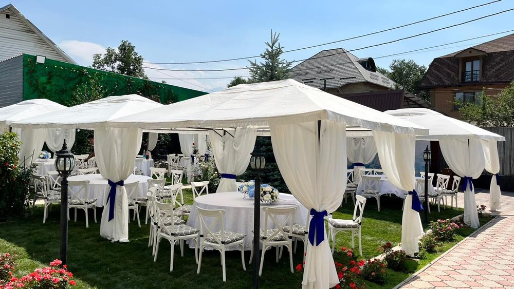 Шатер, столы и стулья в аренду