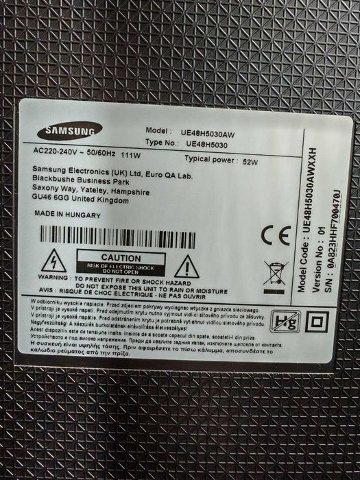 LCD Телевизор Samsung 48’ UE48H5030