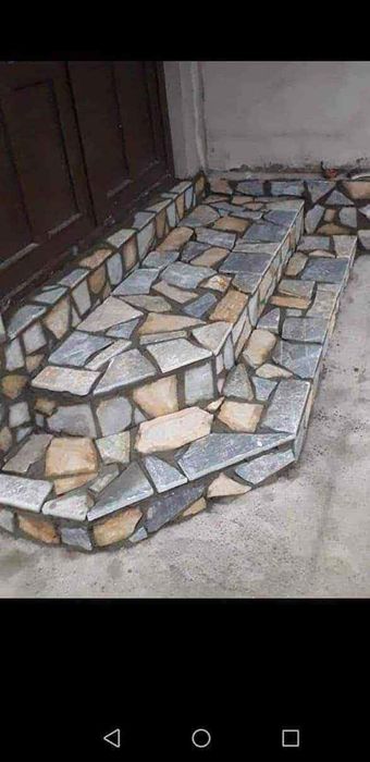 Piatra naturala de munte de Grecia 100%. Lucrez în toată Țara