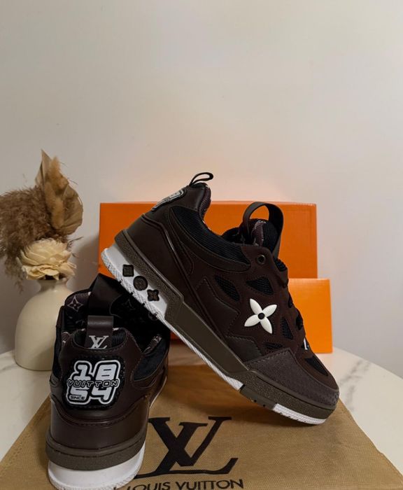 ULTIMELE PERECHI!! Adidasi / Sneakers Louis Vuitton Skate Maro / Negru Marimi 36-44 Unisex