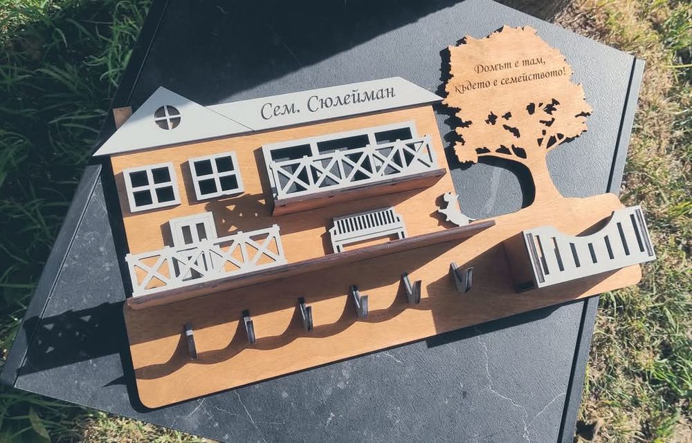 Закачалка за ключове кейхолдер ключодържател къщичка за ключове