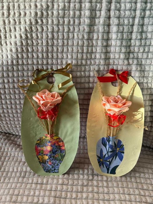 Изработка на сатенени рози