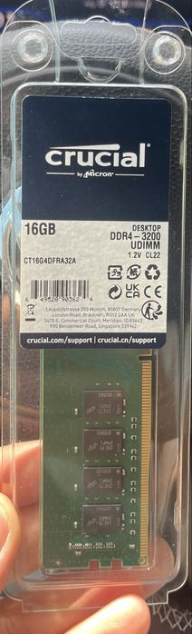 Crucial 16gb ram ddr 3200mhz cl22 // Desktop