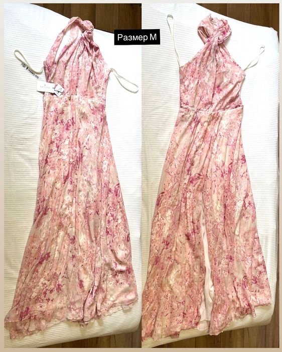 Patrizia Pepe нови оригинални гащеризон S, дълга розова рокля М размер