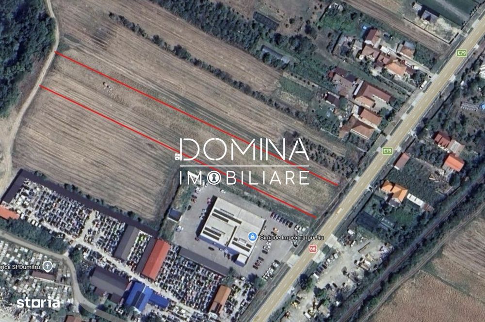 Vanzare teren situat in Targu Jiu, cartier Iezureni, la DN66