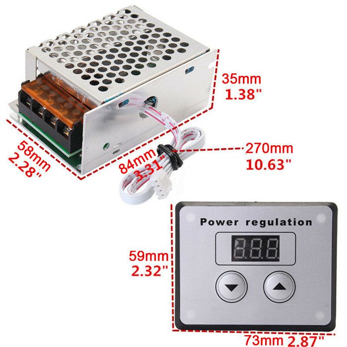 Variator tensiune regulator turatie pentru motor 4KW/220V. Nou ambalat