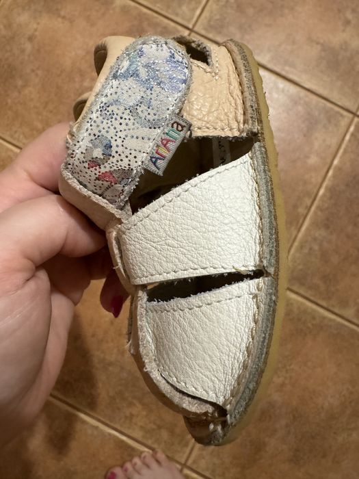 Papuci barefoot piele naturala marime 18