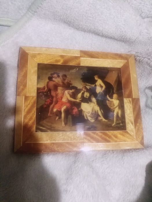 Срочно.Антиквариат.Картина"Без названия" .Основа:дерево