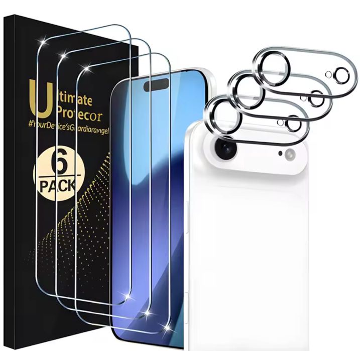 Pachet Folie Sticla Camera+Folie Sticla Full Iphone 17 AIR/PRO/PRO MAX