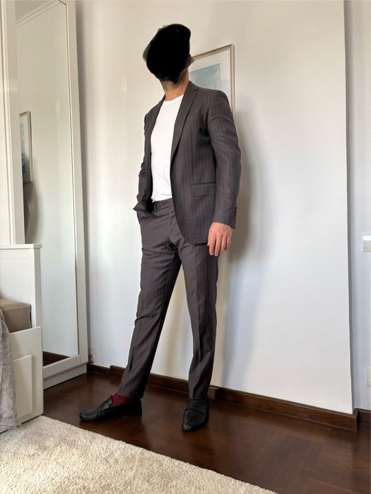 Costum slim Artigiani de la Bigotti,  nou,marime 50, lana 100%