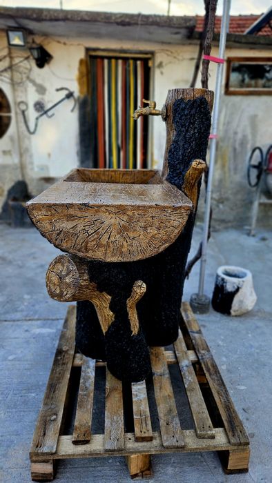 Градински чешми от щампован бетон