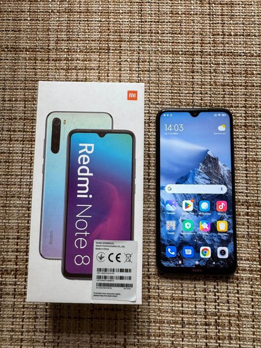 Продам Redmi Note 8, 4/32 в идеальном состоянии