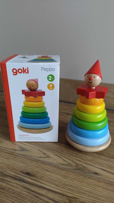 Дървена низанка Goki - Клатушкащо се човече